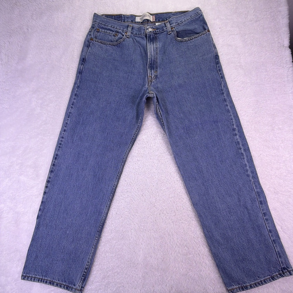 VTG Levi's 550 Relaxed Fit Jeans Men's 36x29 (tag:‎ 38x30) Med Wash Denim